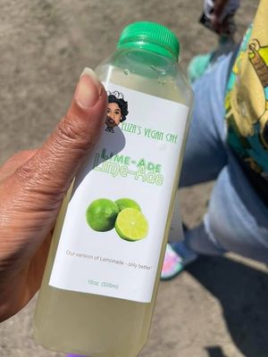 Our popular Lime-Ade drink at Eliza's Vegan Café in Florence