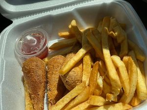 Chicken Basket at Eliza's Vegan Café in Florence