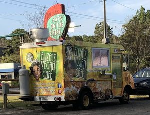 Excellent vegan comfort food and a fresh salad with vegan feta!  Just what this traveler needed.    at Eliza's Vegan Café in Florence