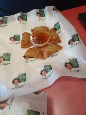 Veggie Dumplings at Eliza's Vegan Café in Florence