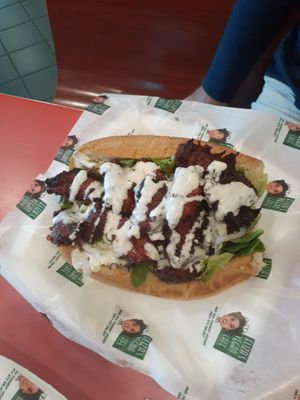 Rib Sandwich at Eliza's Vegan Café in Florence