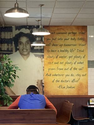 Good advice!  at Eliza's Vegan Café in Florence