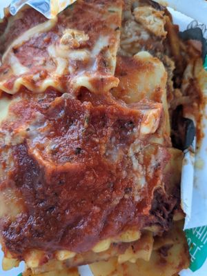 Lasagna at Eliza's Vegan Café in Florence