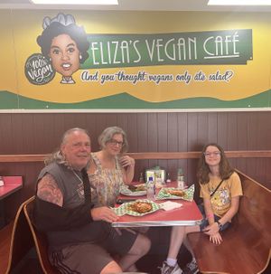   at Eliza's Vegan Café in Florence