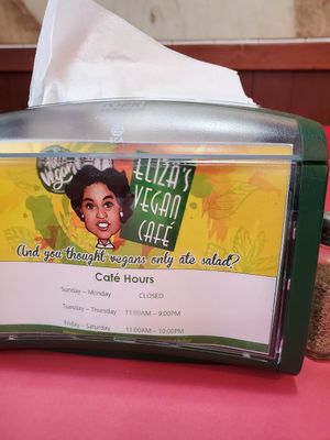  at Eliza's Vegan Café in Florence