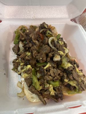 Charley’s Cheesesteak at Eliza's Vegan Café in Florence