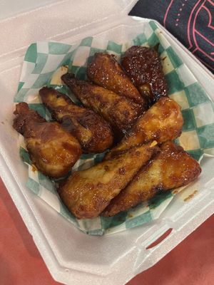 Bbq drumsticks  at Eliza's Vegan Café in Florence