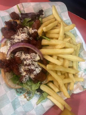 Rib sandwich   at Eliza's Vegan Café in Florence