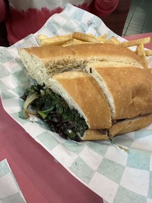 Mushroom melt  at Eliza's Vegan Café in Florence