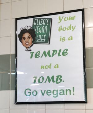  at Eliza's Vegan Café in Florence