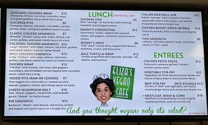   at Eliza's Vegan Café in Florence