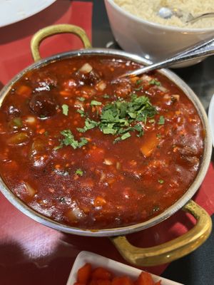 Vegetable Manchurian gravy  at Kasturi Indian Cuisine in Winston-salem