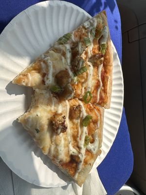 Vegan buffalo chikkin    at Toppers Pizza in Sheboygan