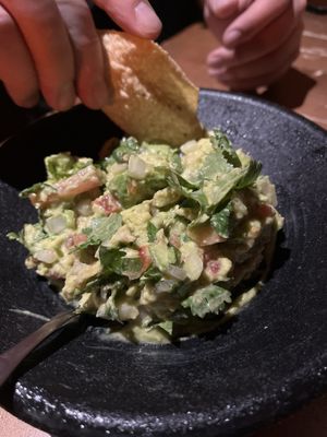 Table side guac! Amazing!   at Iron Cactus in San Antonio