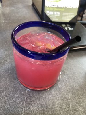 Prickly pear margarita  at Iron Cactus in San Antonio