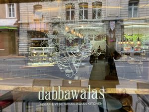 Shop window  at Dabbawalas - Finkmueller in Basel