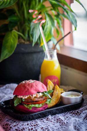 Burger at The Cure Bali in Kuta