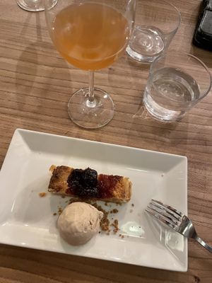 Dessert with kombucha  at Kasvio in Utrecht