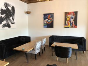 Dining room seating at Earth Cafe in Myrtle Beach