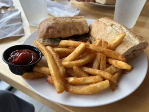 Ordered home fries and got fries. Another fail.   at Earth Cafe in Myrtle Beach