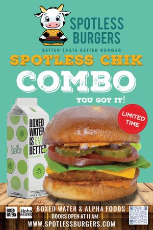 Spotless Chik at Spotless Burgers in Glendora