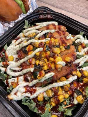 Chicken Ranch Salad 🥗  #Veganuary at Spotless Burgers in Glendora