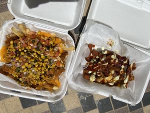 Supreme chicken fries and fire sticks   at Spotless Burgers in Glendora