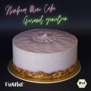 Bio Himbeer Raw Mini Cake at FrohNat - DessertX in Freiburg