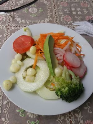Mixed salad #Veganuary at Las Mercedes in Trujillo