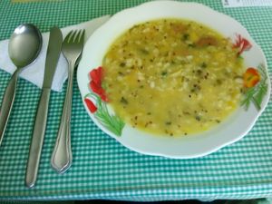 Shambar soup at Las Mercedes in Trujillo