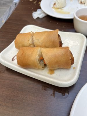 Spring rolls   at Vegetarian Dim Sum House in New York City
