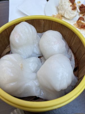 Shrimp dumplings   at Vegetarian Dim Sum House in New York City