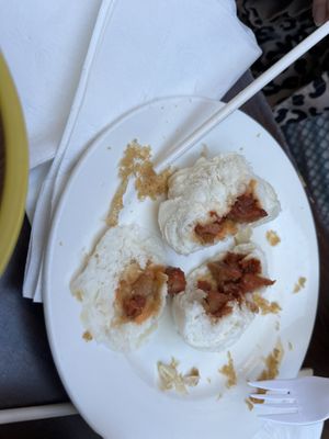 Pork bun   at Vegetarian Dim Sum House in New York City