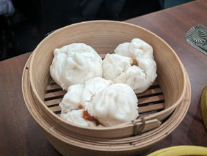 BBQ bao at Vegetarian Dim Sum House in New York City