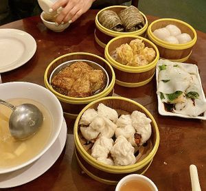 My favorite restaurant💗 at Vegetarian Dim Sum House in New York City