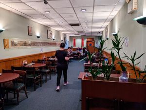 Inside of Vegetarian Dim Sum House at Vegetarian Dim Sum House in New York City