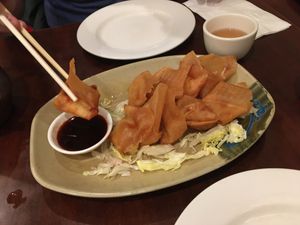 Wontons  at Vegetarian Dim Sum House in New York City