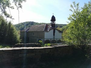 View from yoga grass  at RisingSoul Retreat in Tryavna
