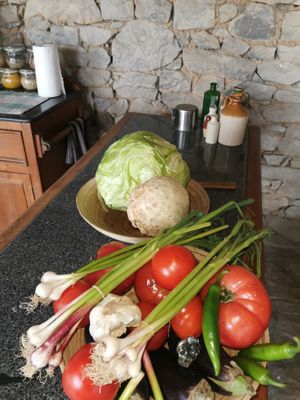 Fresh Local Produce  at RisingSoul Retreat in Tryavna