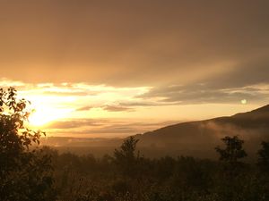 Sky from a walk up behind the RS at RisingSoul Retreat in Tryavna