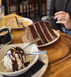 Enormous cake and tasty vegan Ice cream! at TownHall in Columbus