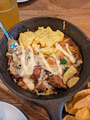 Vegan huevos rancheros at TownHall in Columbus
