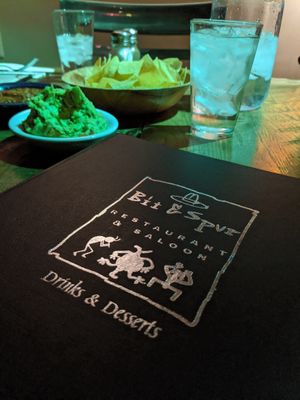 Chips and guac. Guacamole could use more lime but otherwise, great! at Bit & Spur in Springdale