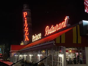 Outside  at Prince Pizzeria in Saugus