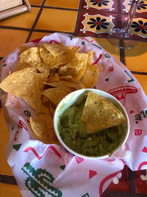 Chips and guacamole that I was too excited about and ate so fast I almost forgot to take a photo. at Bonita's Cantina in St Thomas