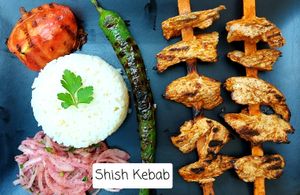Vegan Shish Kebab at The Vegan Regime in Istanbul