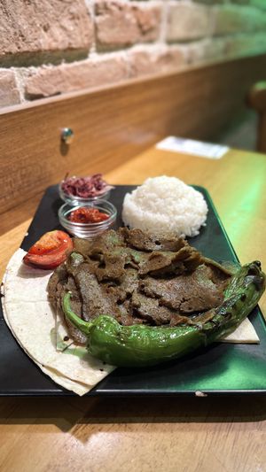 Döner plate at The Vegan Regime in Istanbul
