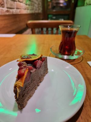 Special cheesecake #Veganuary at The Vegan Regime in Istanbul