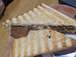 Vegan Grilled Cheese (pepperoni) at The Vegan Regime in Istanbul