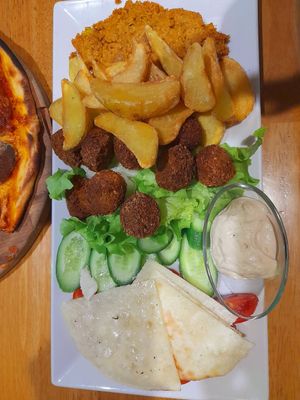 Breakfast, pumpkin seed scramble was yumm at The Vegan Regime in Istanbul